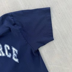 Vintage Air Force ROTC T-Shirt Navy Blue Size Large Single Stitch 90s
