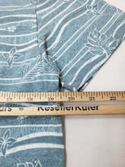 Reel Life Mens T-Shirt Short Sleeve Crewneck Striped Ocean Print Blue Size M NWT