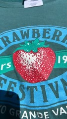 Vintage Hanes her way essential essence strawberry festival, T-shirt.made in USA