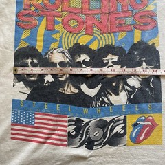 Rolling Stones Steel Wheels 1989 Shea Stadium Concert T Shirt Single Stitch USA
