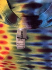 Liquid Blue Shirt Mens XL Gorgeous Rainbow Color Stripe Tie Dye New From Sphere