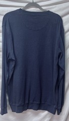 Peter Millar Shirt 100% Cotton Long Sleeve Crew Neck Blue Casual Lightweight
