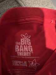Bazinga The Big Bang Theory Mens Md T-Shirt Sheldon Cooper Graphic Tee Box G