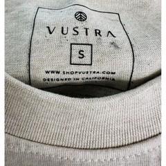 Vustra Sustainable Cotton T-Shirt Beige Short Sleeve Crew Neck Men’s Small NWT