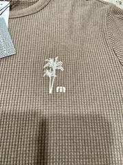 NWT Men’s XL Travis Mathew Waffle Knit Crew Souvenir Stand Shirt Espresso