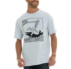 Size XL Keith Haring Men’s T-Shirt “Man on Dolphin” Short Sleeve Graphic Tee NEW
