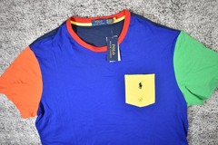 Men’s Polo Ralph Lauren S/S Pocket Colorblock T-Shirt 2XB NWT
