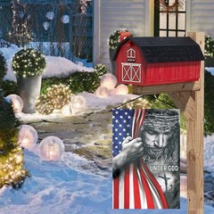 One Nation Under God Garden Flag – Christian – Jesus – USA Double Side Garden Fl