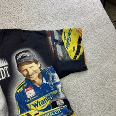 Vintage AOP Dale Earnhardt Evolution of The Man All Over Print T-Shirt Medium
