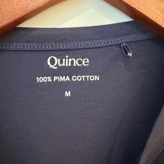 Quince Tee Set 100% Pima Cotton Luxe Touch Long Sleeve Lot of 2 Olive Navy NWOT