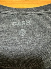 Johnny Cash Shirt 2XL XXL Charcoal Grey Man In Black Outlaw Country Music Guitar