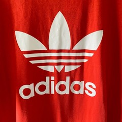 Adidas Men’s Short-Sleeved Trefoil Tee Size M Bright Orange-Red NWT