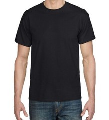 5000 GILDAN Heavy Duty Cotton Tee Black Blank Shirts Large men’s classic t-shirt