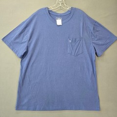 rue21 Blue Boxy Tee Shirt NEW Straight Hem Short Sleeves Crew Neck Men’s Size L