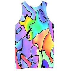 Colorful Rainbow Psychedelic 3D Tank Top Mens Womens Unisex