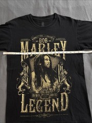 Bob Marley Legend Graphic Tee Black Reggae Music Shirt Medium