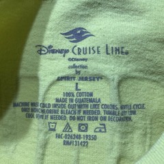 Disney Cruise Line Spirit Jersey Shirt Size Large Yellow Long Sleeve R1