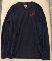 LOT OF 2 Hollister Long Sleeve Shirt Mens Small Crew Neck Must Have Collection