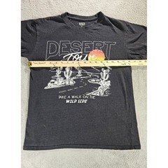 Brisco Brands Desert Tour Graphic T-Shirt Black Wild Side Road Trip Mens Medium