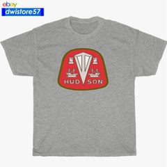 New Shirt Hudson Classic Car Logo Black/Navy/White/Grey T-Shirt S-5XL