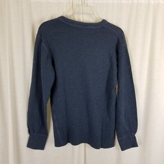 LLBean River Driver cotton wool long sleeve pullover base layer top Shirt Mens S