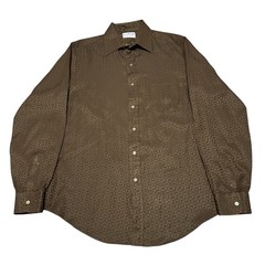 Vintage 70s Shirt Mens XL No 1 Shirt Store E Tae Won Flower Pattern Button Disco