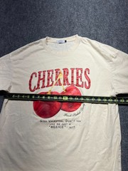 Pairxily Oversized Graphic Tees Vintage Cherry Fruit Shirt Large, Apricot