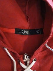 HUDSON OUTERWEAR Men’s Size L Hooded L-Sleeve Shirt Patriotic Graphics…