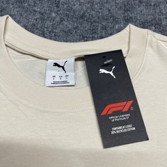 Formula 1 Shirt Mens Cream Large Miami Grand Prix 2025 F1 Puma Alpine Snow