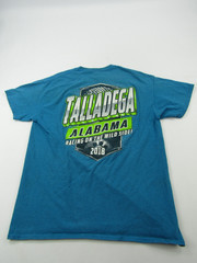 Talladega Alabama Racing on the Wild Side 2018 T-Shirt Mens Large Spellout Logo