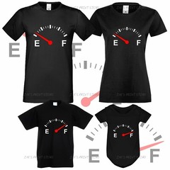 Family Funny Tshirt Cotton Set Empty Tank Couples Mom Dad Kid Baby 3m Up To XXXL