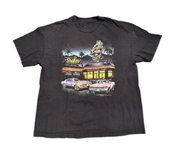 J Galt Shirt Mens One Size Black 1984 Al Burgers Drive In Vintage 80s USA T Shir
