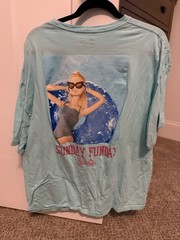 Barbie Sunday Funday Aqua T Shirt Women’s Large Mattel 2023 Graphic Tee