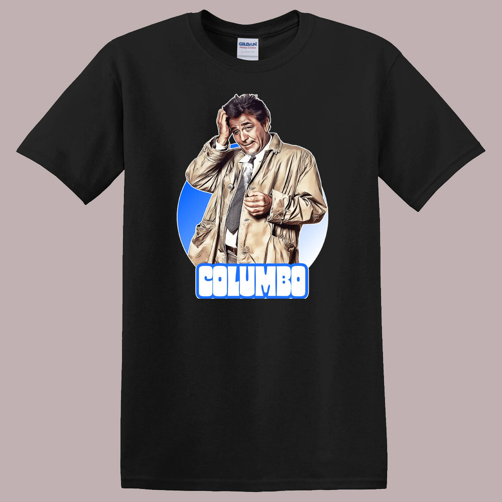 Columbo 80’s Detective Retro Tv Show Black Size S to 5XL