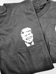 Trump 2024 Pocket T-Shirt Middle Finger Funny Election Shirt Trump Supporters
