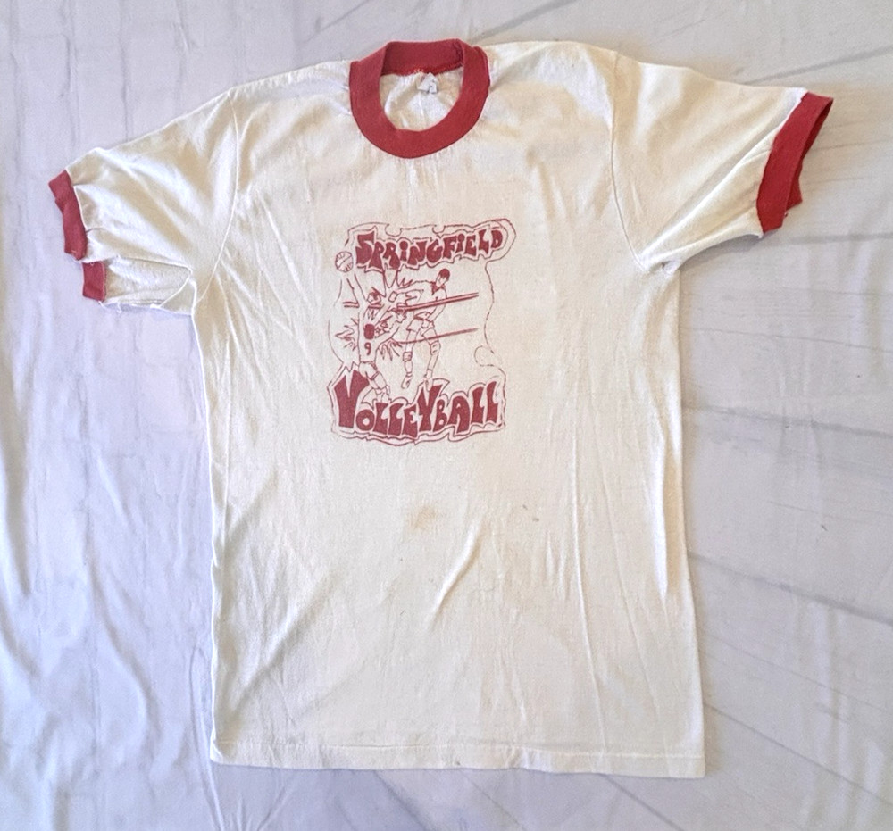 Sports by Stedman 1970s Springfield NY Volleyball Team T Shirt VTG READ