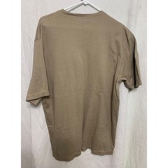 Claiborne Mens XXL T-Shirt Tan Khaki Ribbed 100% Cotton Short Sleeve Crew Neck