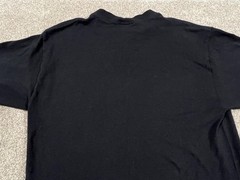 VINTAGE Soffe Shirt Mens Medium Black Blank 100% Cotton Basic Tee 90s