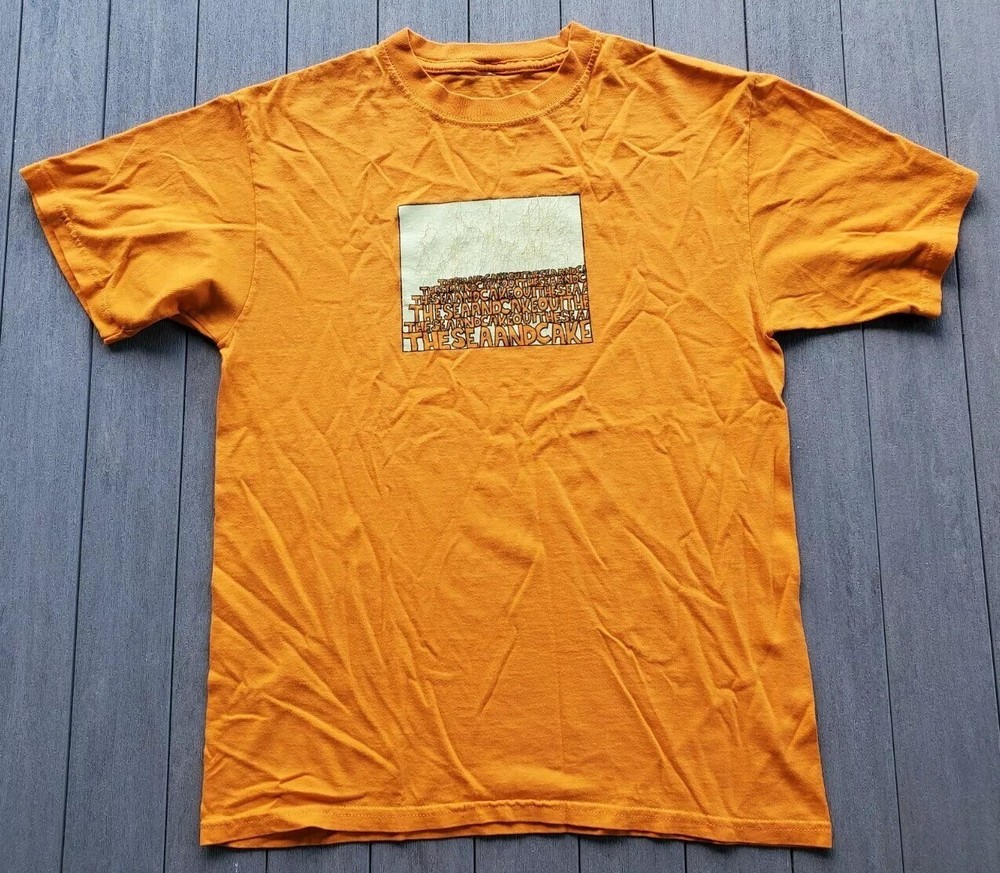 Vintage Orange The Sea and Cake Band T Shirt All Size S-5Xl KK177