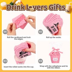 Women’s Food Drink Socks Chocolate Pizza Bacon Themed Coffee Lover Gifts