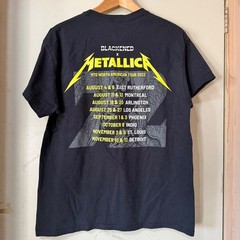Metallica Concert Shirt Mens L Black M72 Tour 2023 Blackened Skull Graphic Tee