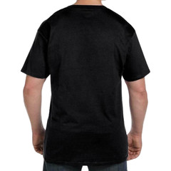 Hanes 5190 Men’s Short Sleeve Beefy-T, 100% Cotton Chest Pocket, Black Tee 2XL