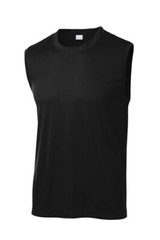 Sport Tek Sleeveless Posi Charge Competitor T Shirt Black True Royal ST352