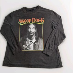 Snoop Dog Long Sleeve Graphic T-Shirt Top Size L Mens Unisex Cotton-On Label