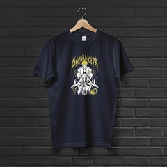Enjin Yellow Graphic Casual Anime T-Shirt Men Unisex Cotton Summer Outfit Tee