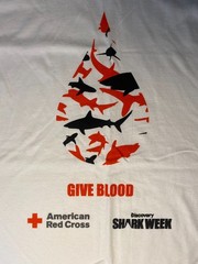 American Red Cross x Discovery Shark Week 2022 Give Blood XL T-Shirt