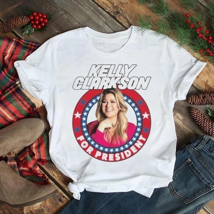 Kelly Clarkson for president Music S-234XL White Shirt SN128