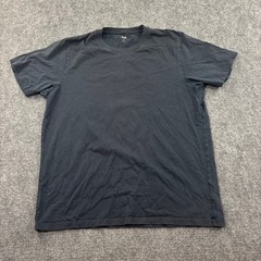 Uniqlo Supima Cotton T-Shirt Large Dark Gray Crew Neck Short Sleeve Mens
