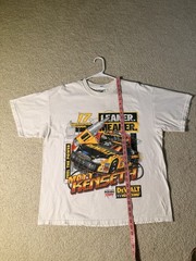 Vintage 2001 Matt Kenseth DeWALT Racing NASCAR T Shirt XL Double Sided M&O Roush