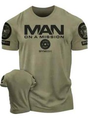 Men’s Gym T-Shirt Training Heavy Weight Lifting 3D Printed Fitness Running Top T